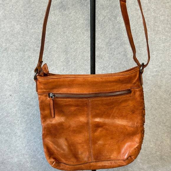 Vilenca Holland Woven Leather Crossbody Bag Shoulder‎ Bag Purse Brown - Picture 6 of 10